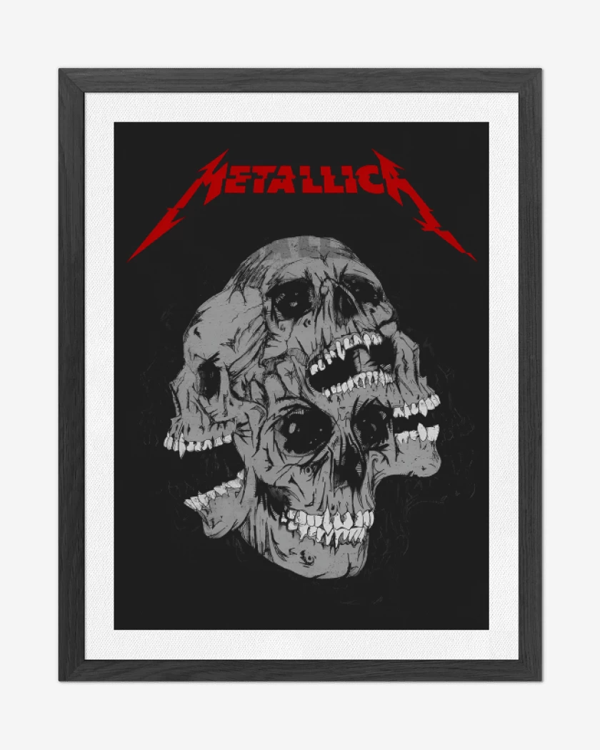 Cuadro decorativo Negro de Skulls
