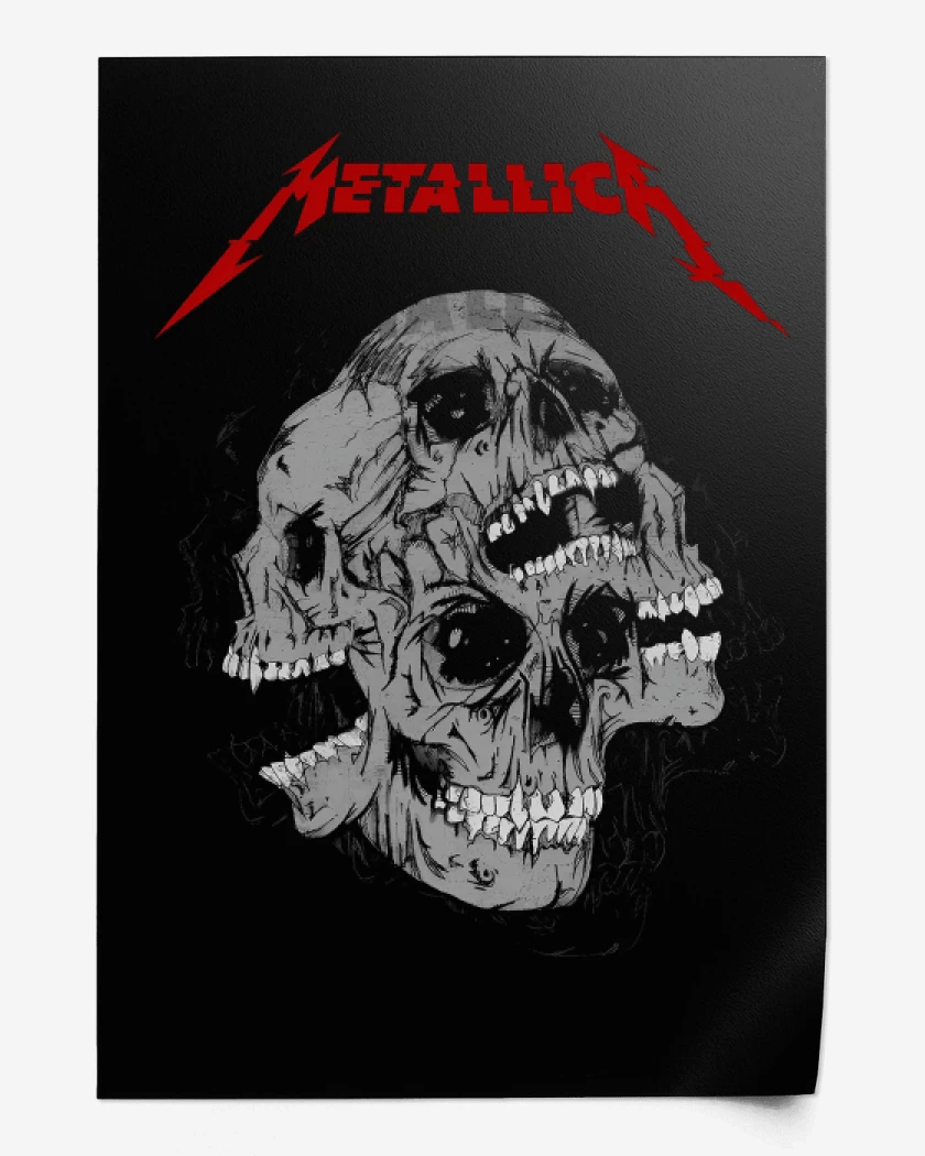 Print Negro de Skulls