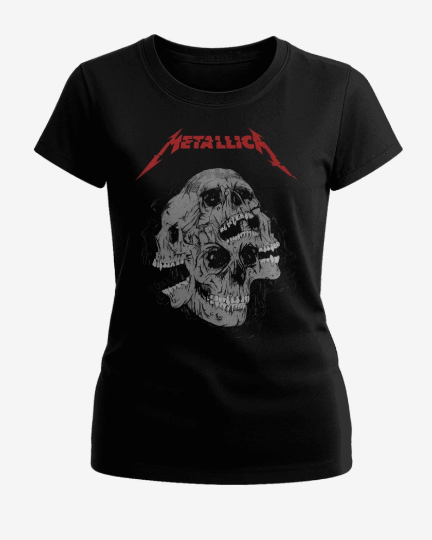 Polera de Mujer Negro de Skulls