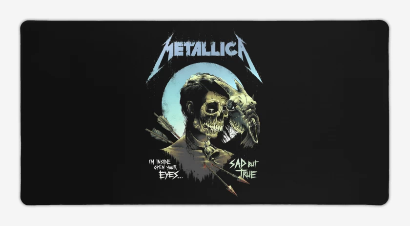 Mouse pad Gamer Negro de Sad But True