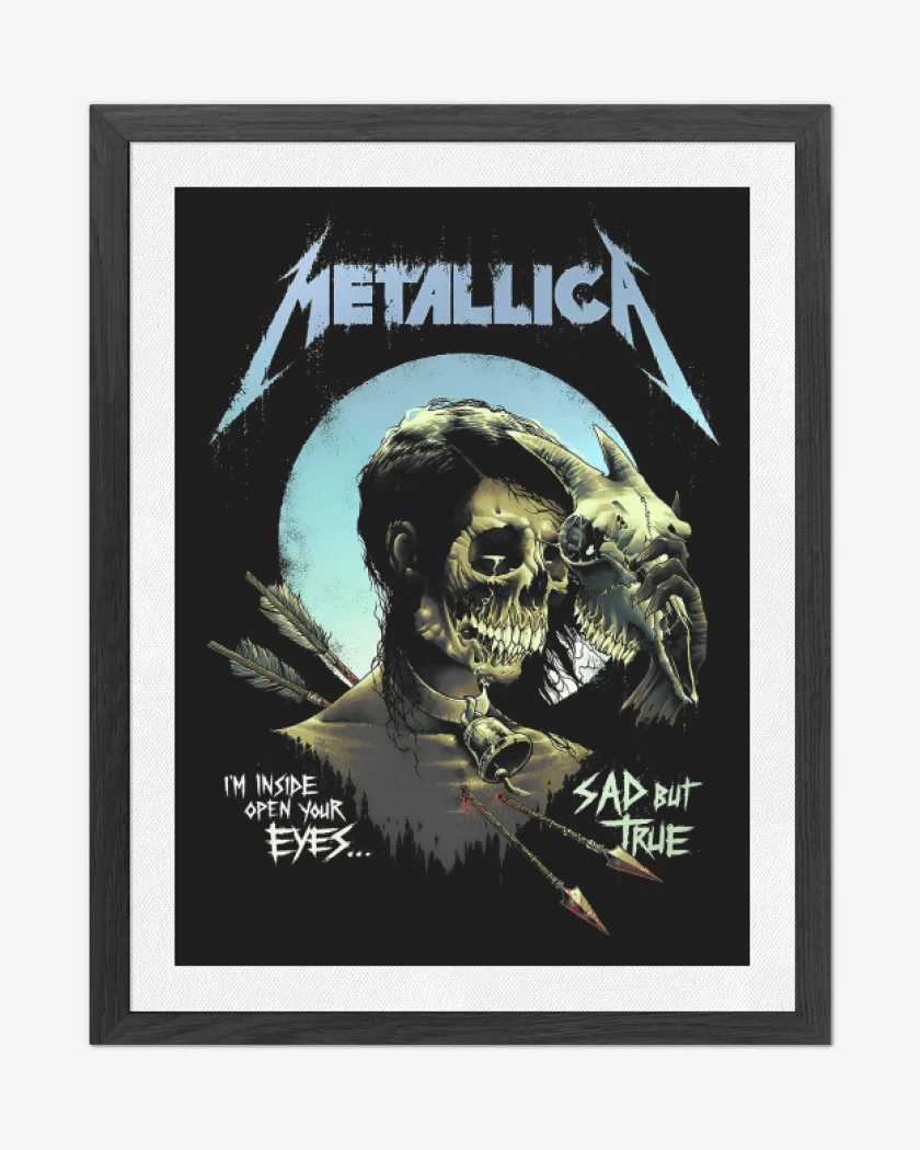 Cuadro decorativo Negro de Sad But True