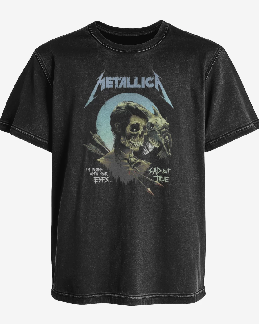 Polera desgastada Sad But True