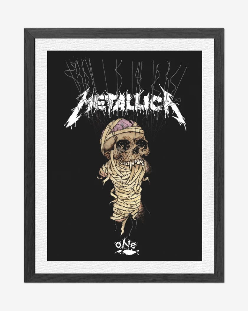 Cuadro decorativo Negro de One Metallica