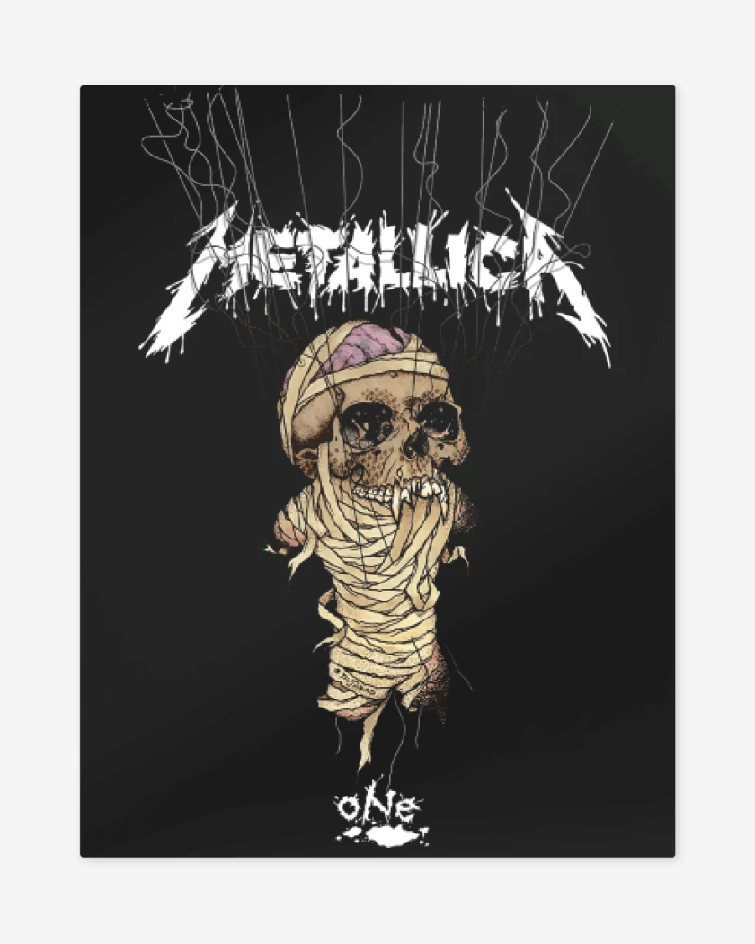Print metalico Negro de One Metallica
