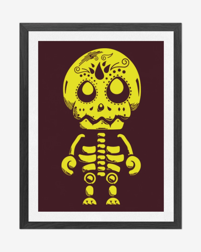 Cuadro decorativo Burdeo de Calavera
