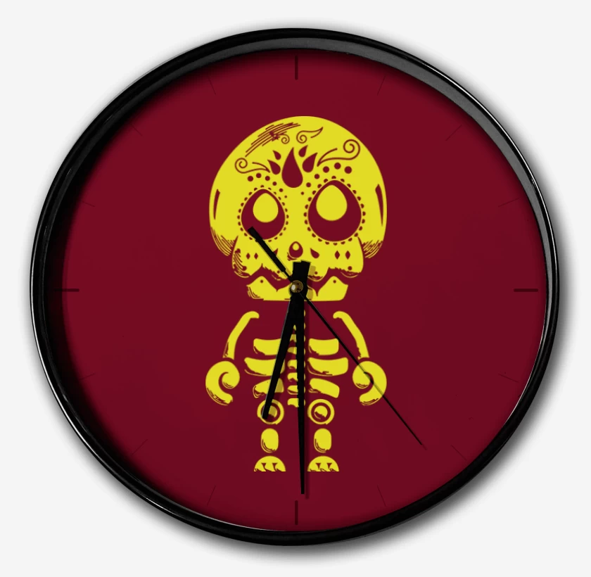 Reloj Burdeo de Calavera