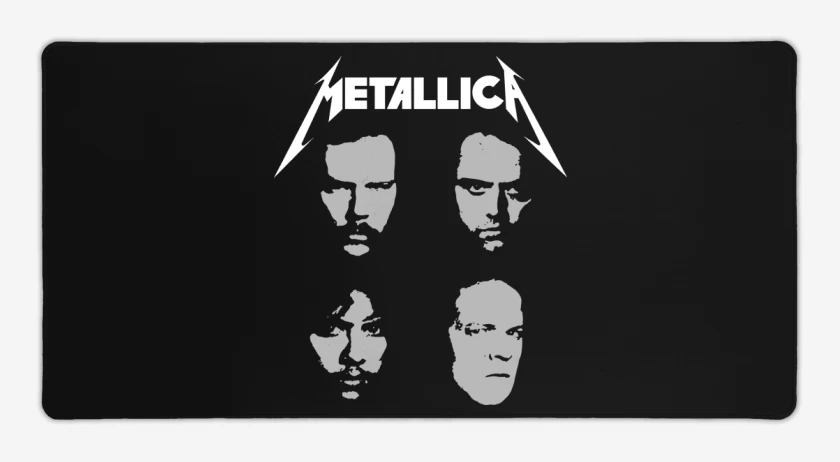 Mouse pad Gamer Negro de Metallica 1991