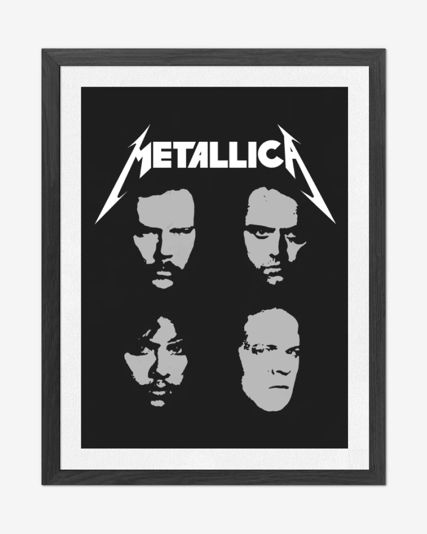 Cuadro decorativo Negro de Metallica 1991