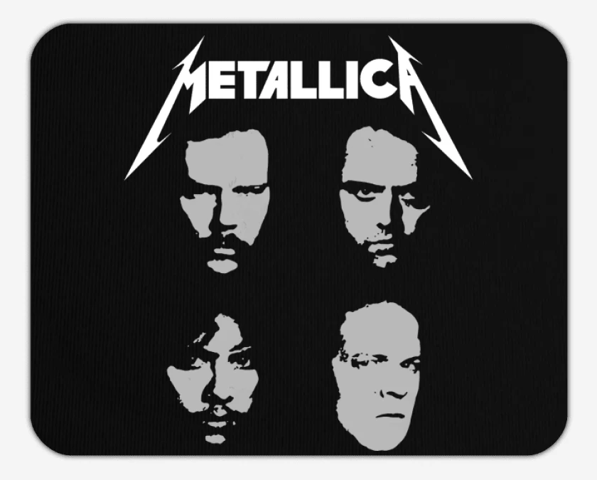 Mousepad Negro de Metallica 1991