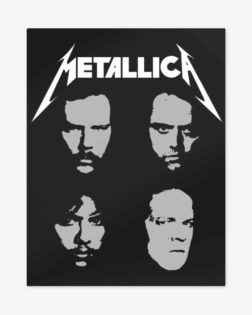 Print metalico Negro de Metallica 1991