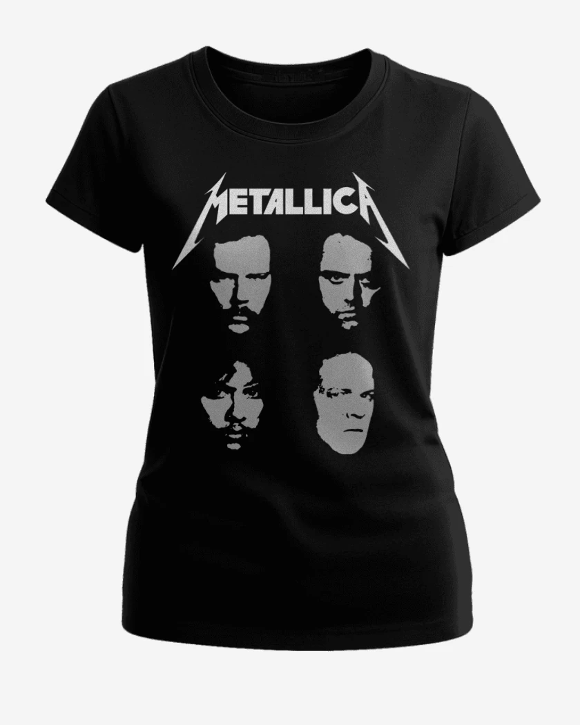 Polera de Mujer Negro de Metallica 1991