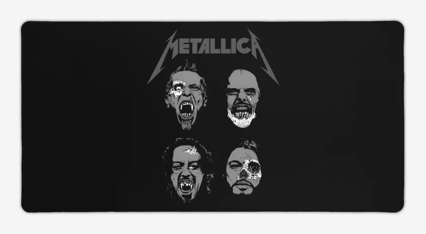 Mouse pad Gamer Negro de Metallica Undead