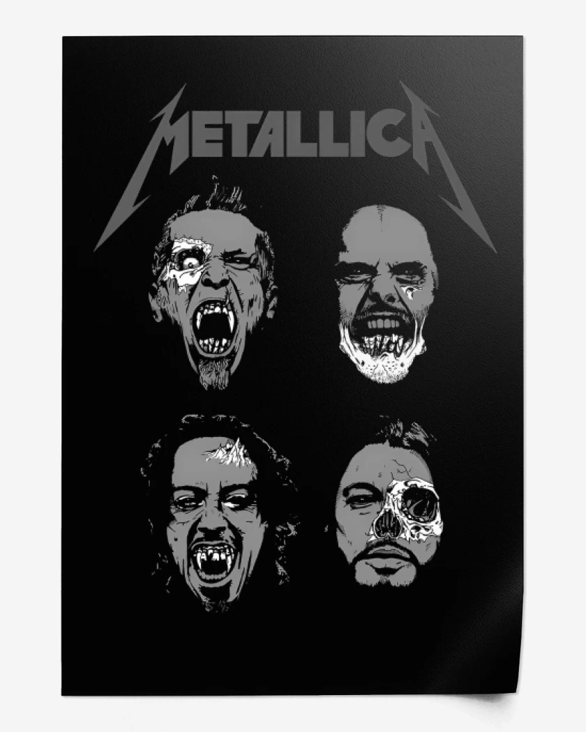 Print Negro de Metallica Undead