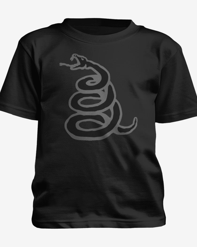 Polera de niño Negro de Serpiente Black Album