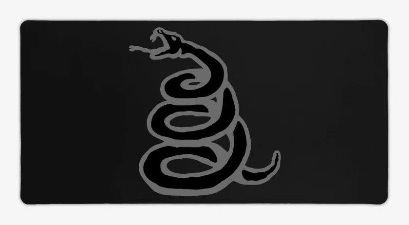 Mouse pad Gamer Negro de Serpiente Black Album