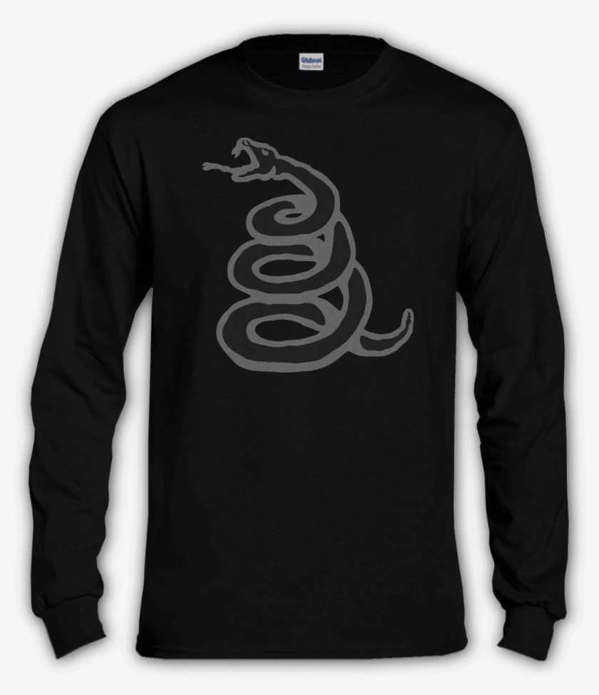Polera manga larga Negro de Serpiente Black Album