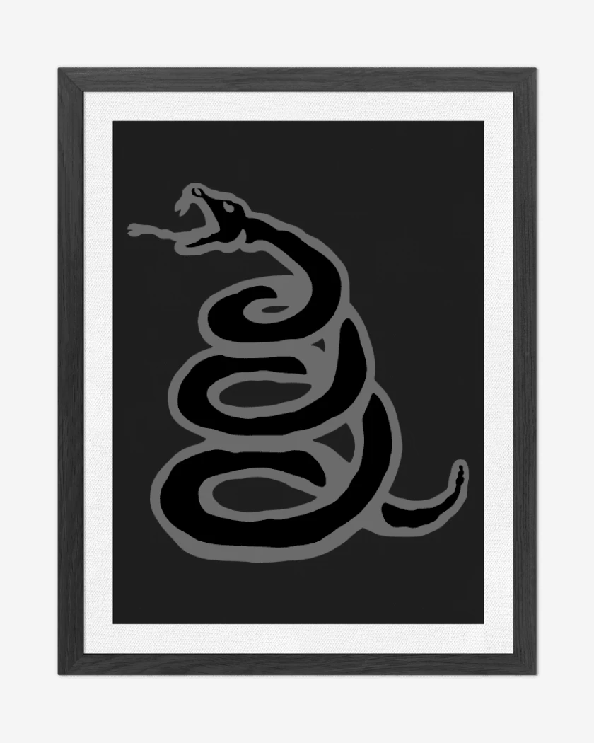 Cuadro decorativo Negro de Serpiente Black Album