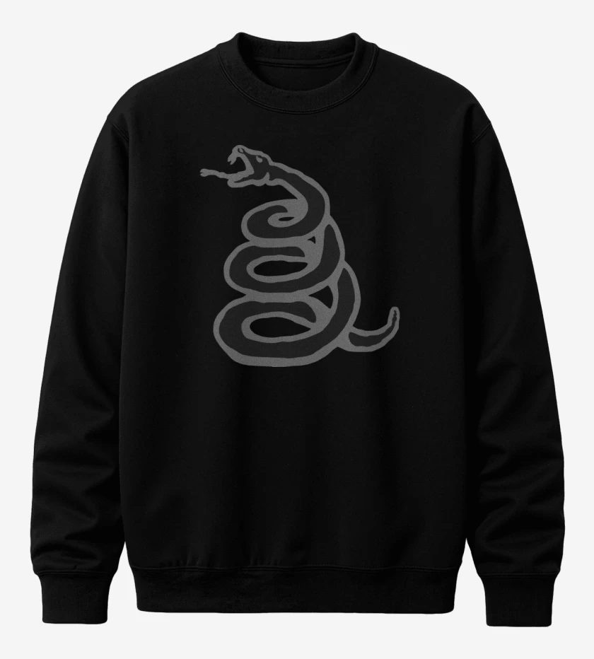 Poleron polo Negro de Serpiente Black Album