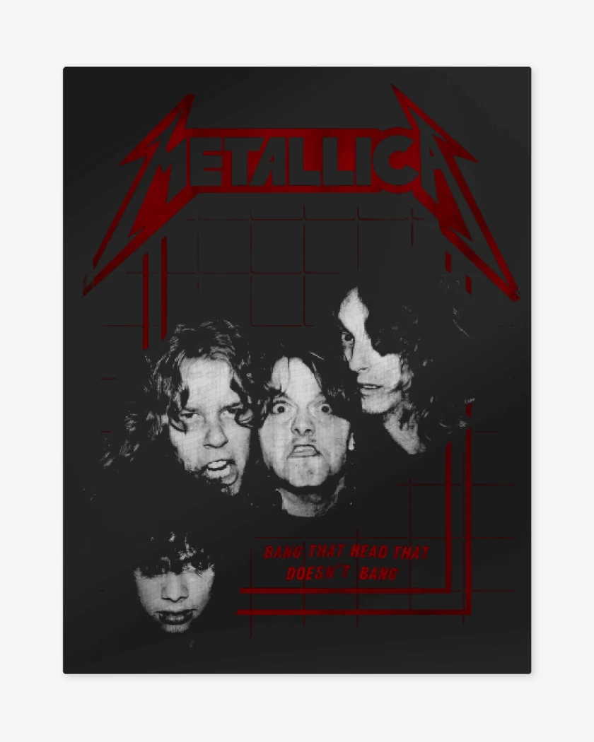 Print metalico Negro de Metallica 83