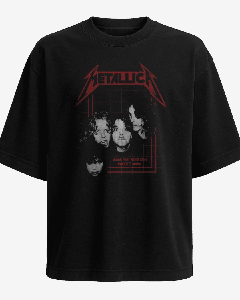Polera Oversize Metallica 83