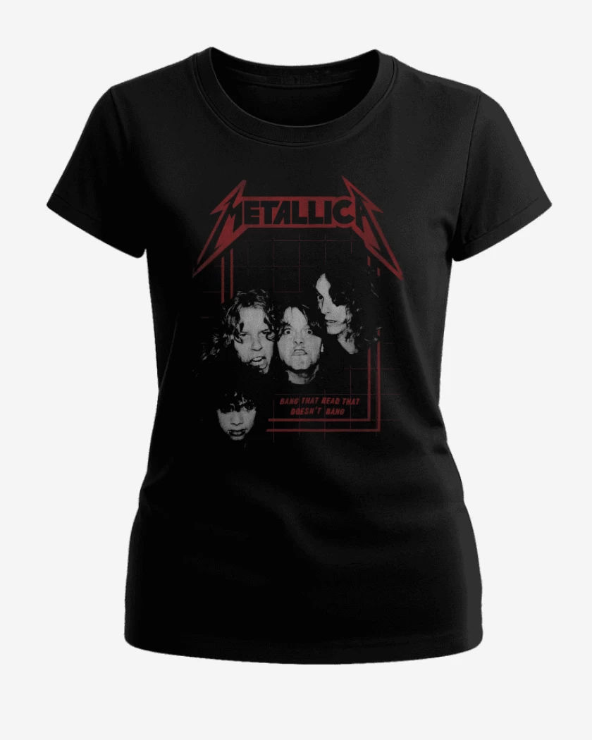 Polera de Mujer Negro de Metallica 83
