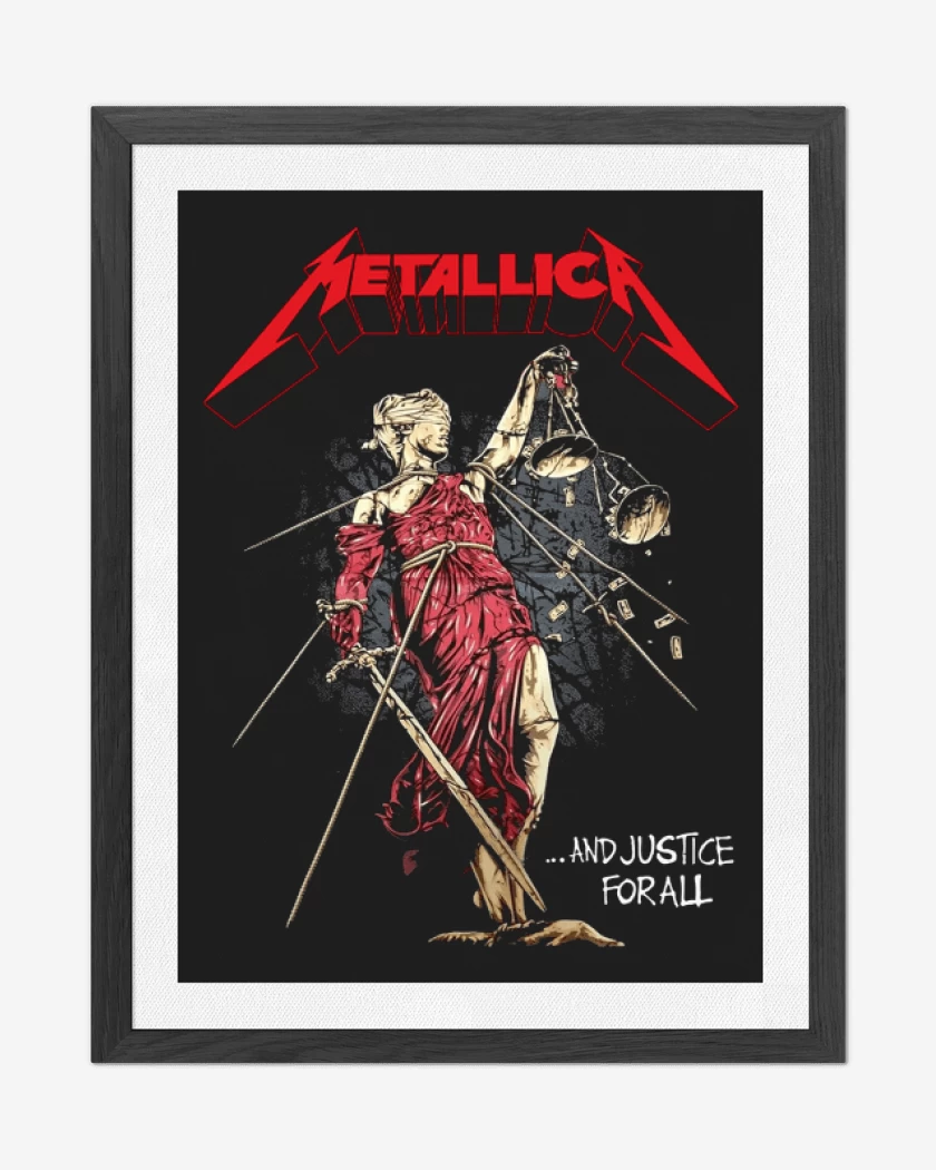 Cuadro decorativo Negro de Justice For All