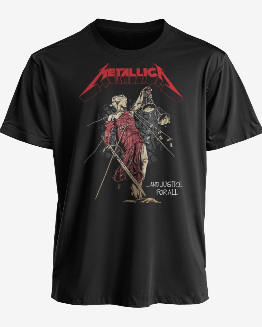 Polera premium Negro de Justice For All