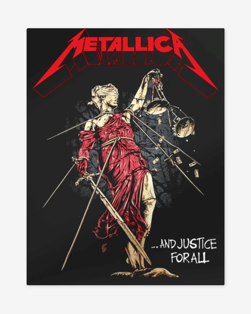 Print metalico Justice For All