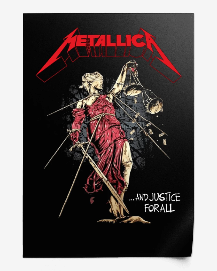 Print Negro de Justice For All