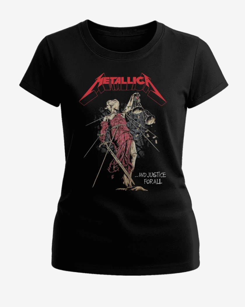 Polera de Mujer Negro de Justice For All