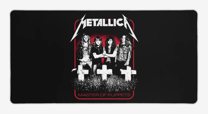 Mouse pad Gamer Negro de Puppets