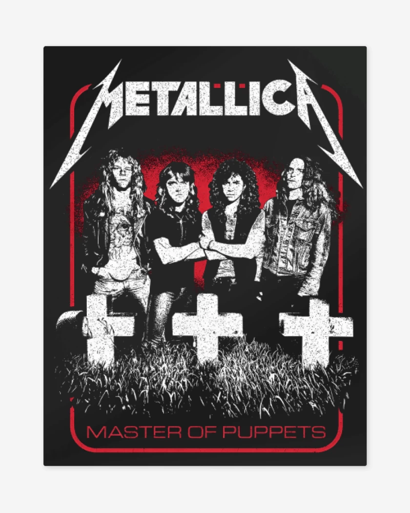 Print metalico Negro de Puppets