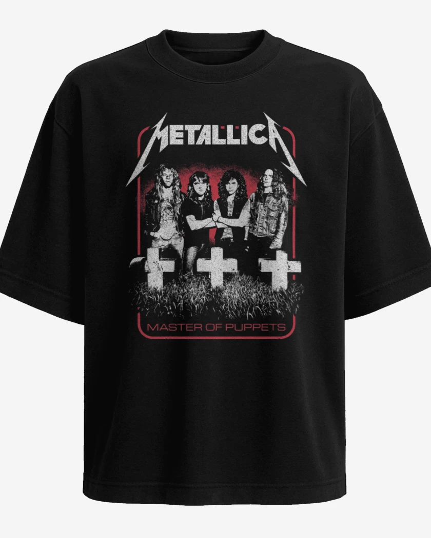 Polera Oversize Negro de Puppets