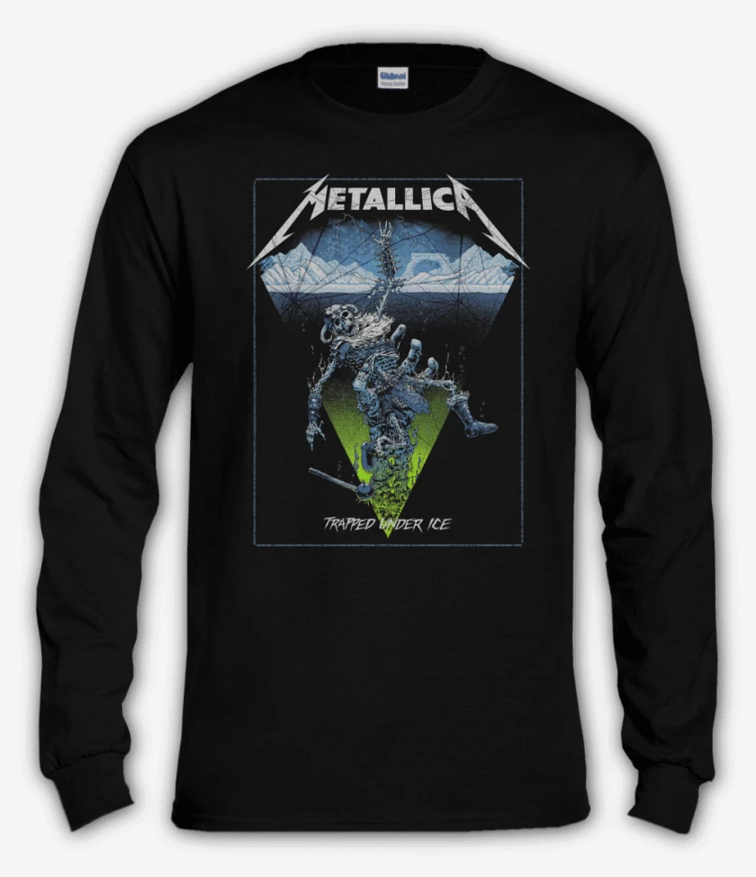 Polera manga larga Negro de Trapped Under Ice