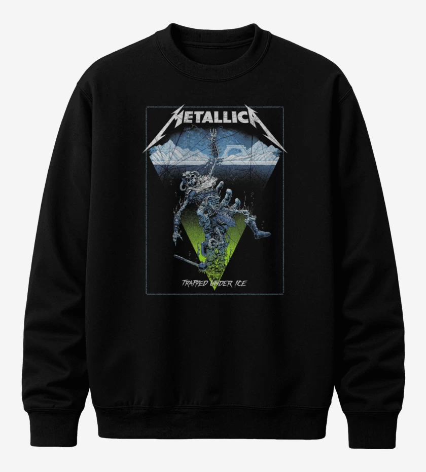 Poleron polo Negro de Trapped Under Ice