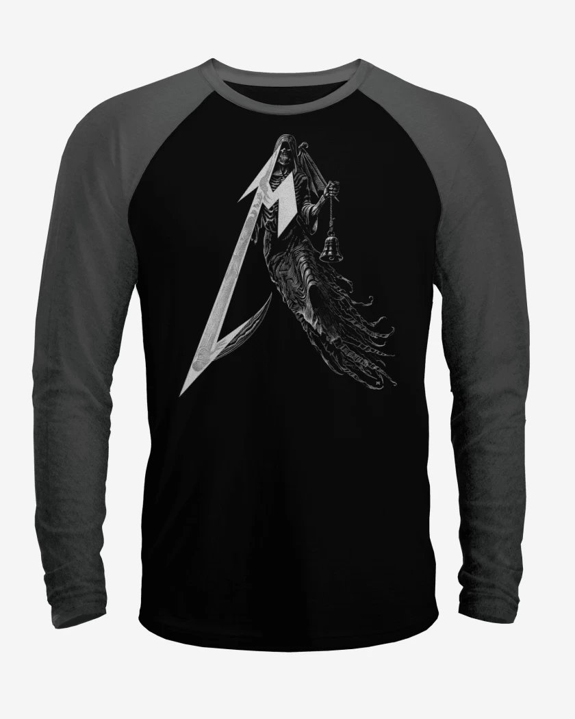Polera Raglan Negro / Negro Heather de For Whom 