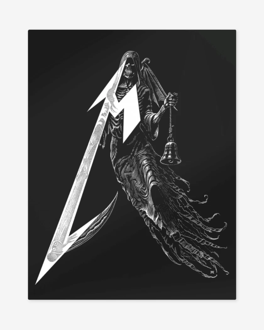 Print metalico Negro de For Whom 