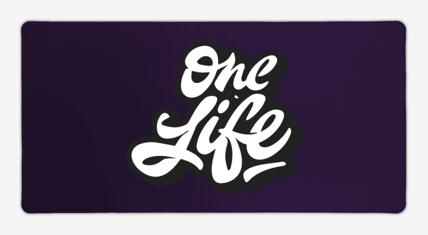 Mouse pad Gamer Morado de One life