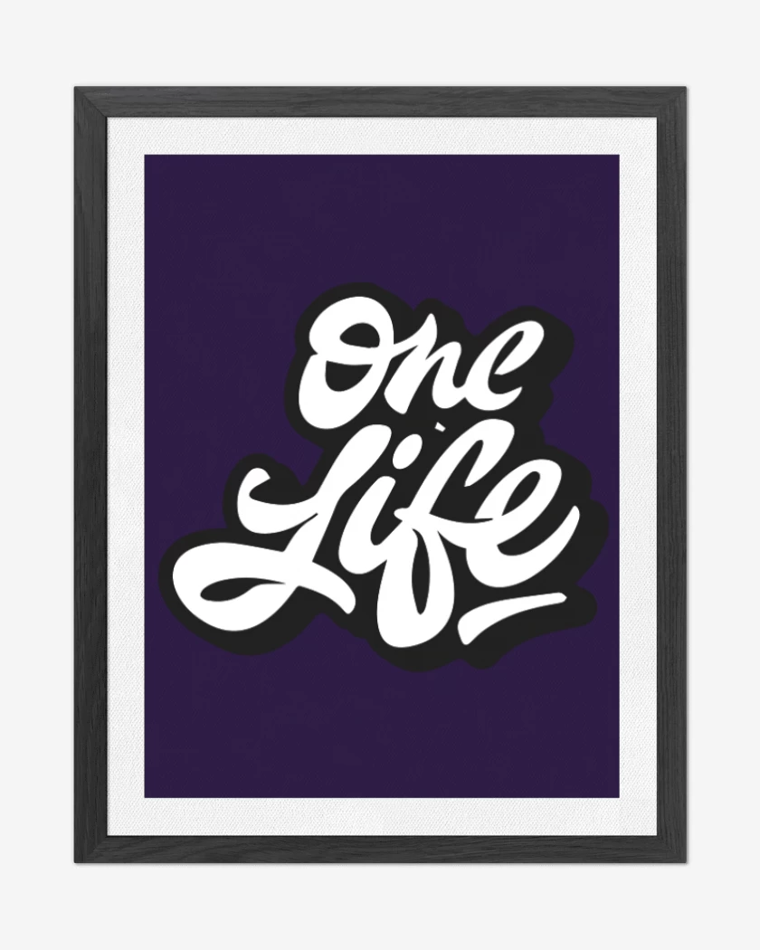Cuadro decorativo Morado de One life