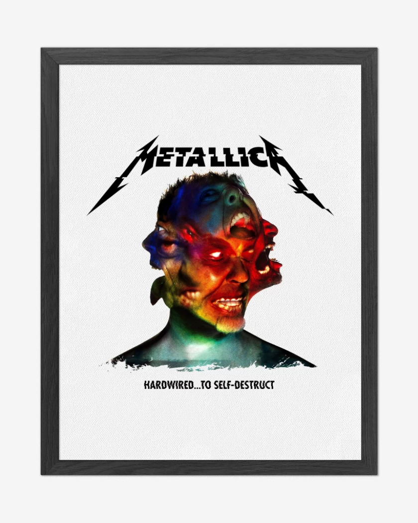 Cuadro decorativo Blanco de Hardwired to Self Destruct B