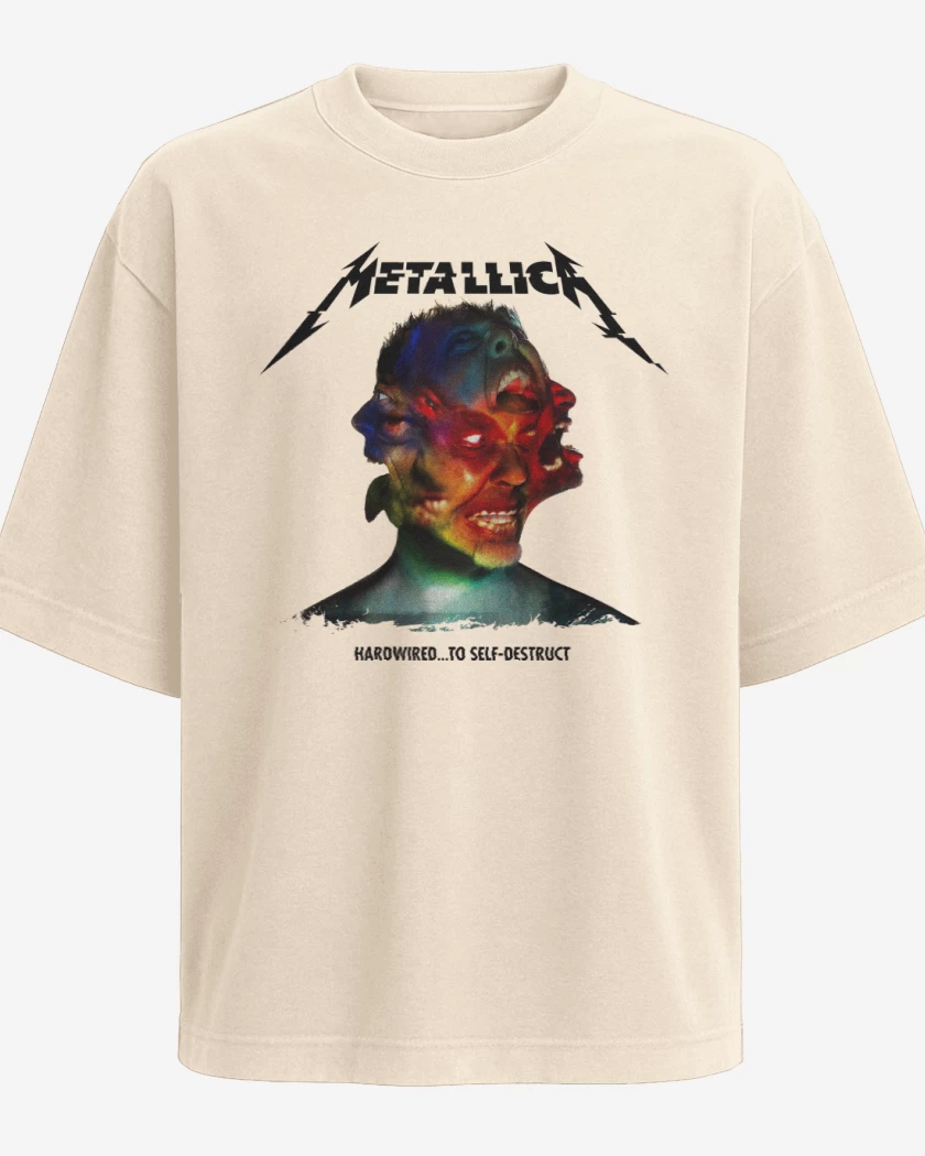 Polera Oversize Beige de Hardwired to Self Destruct B