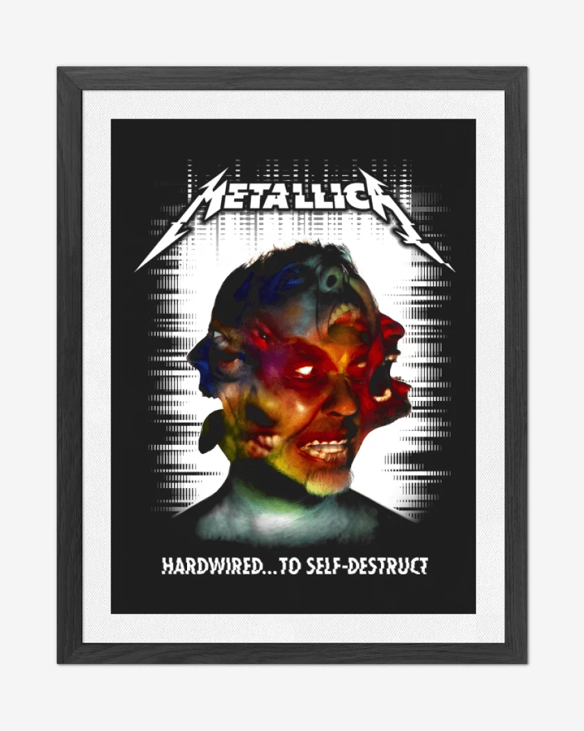 Cuadro decorativo Negro de Hardwired to Self Destruct N