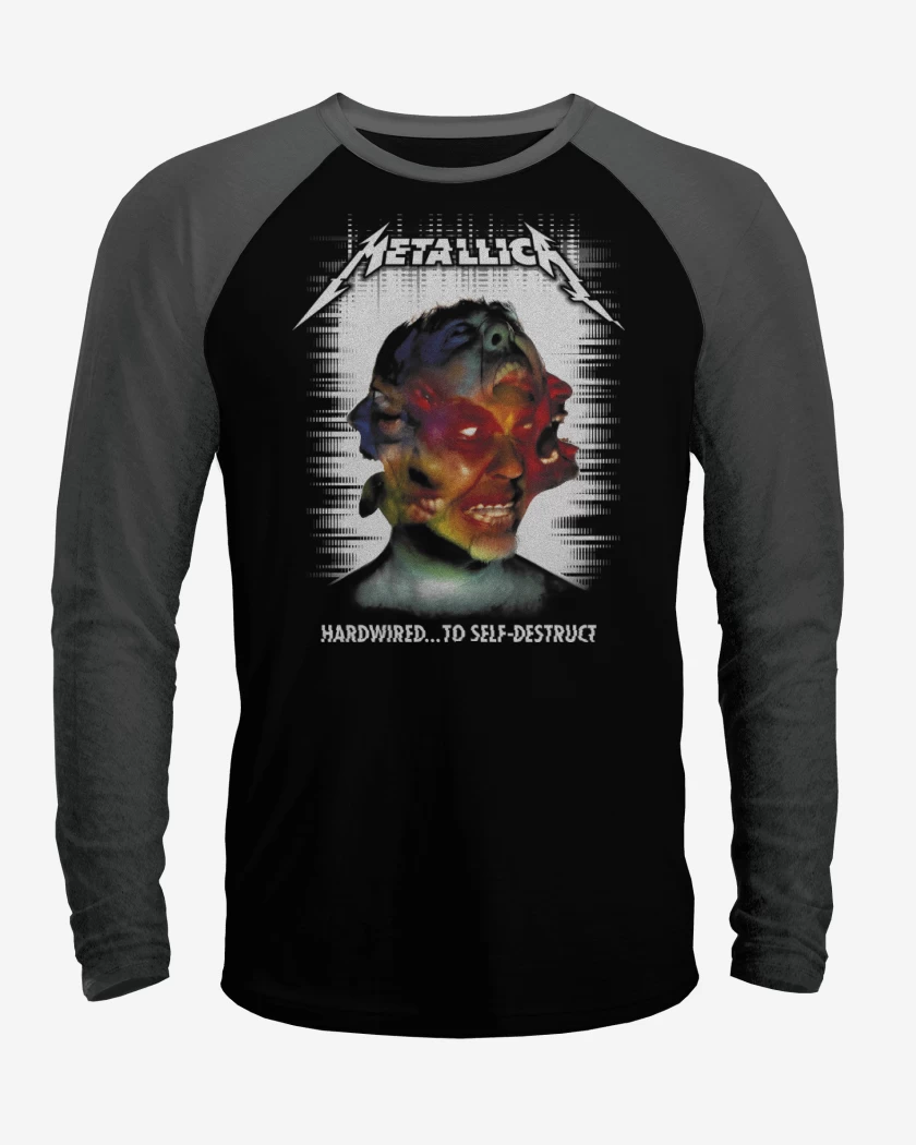 Polera Raglan Hardwired to Self Destruct N