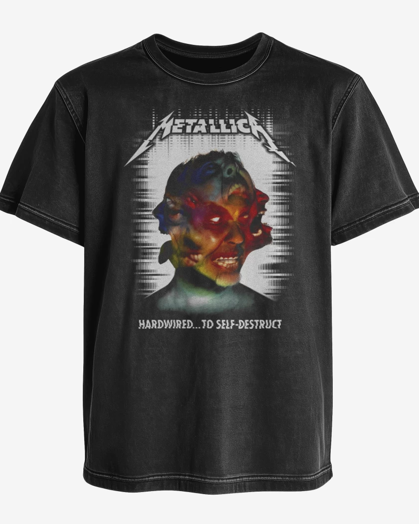 Polera desgastada Negro de Hardwired to Self Destruct N