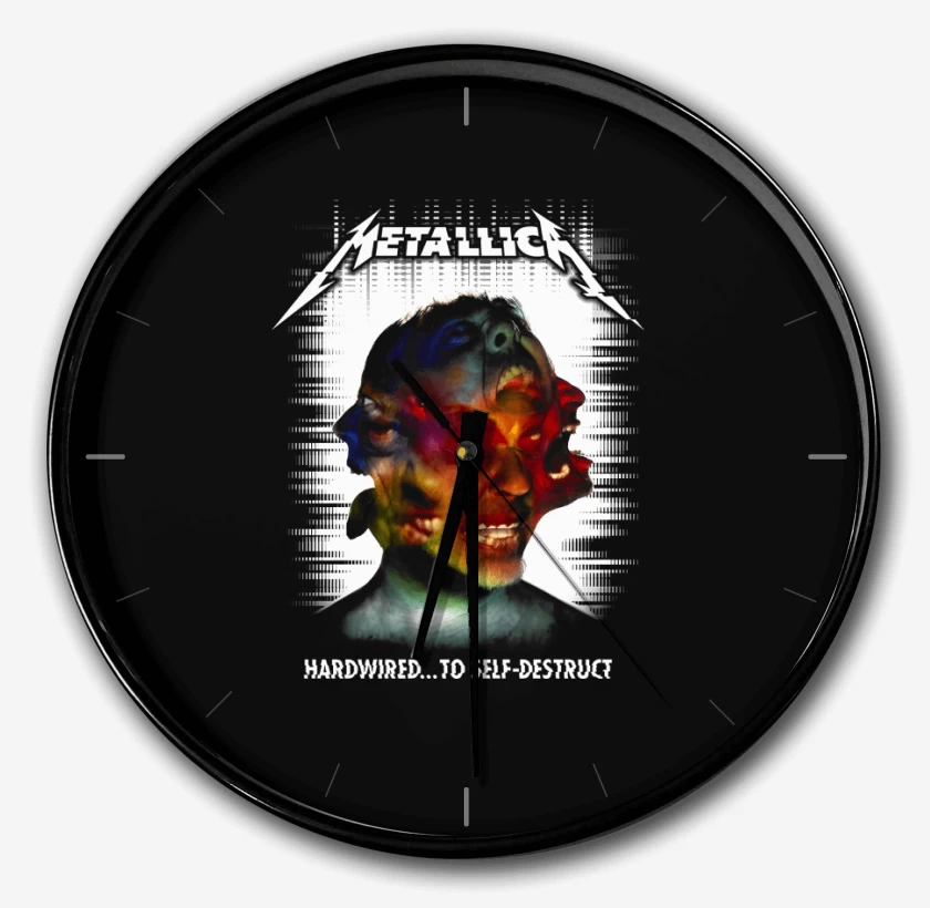 Reloj Negro de Hardwired to Self Destruct N