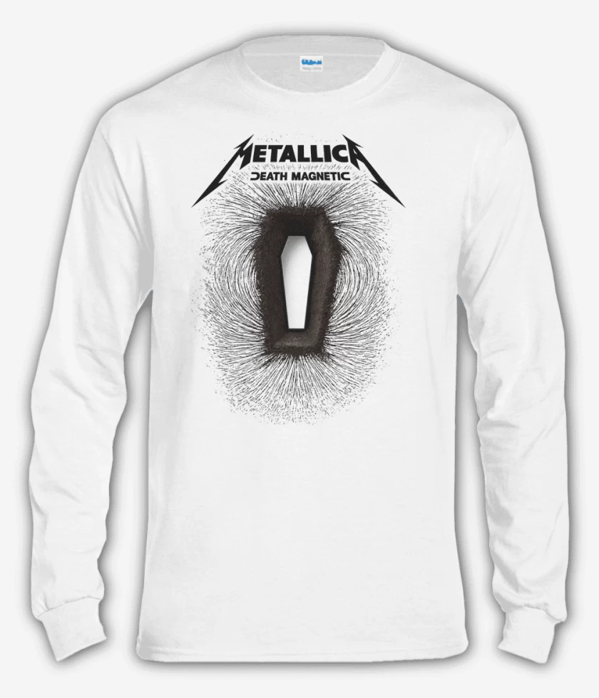 Polera manga larga Blanco de Death Magnetic