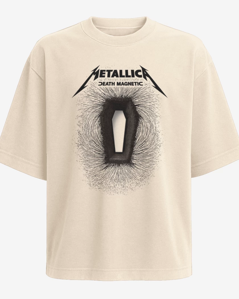 Polera Oversize Beige de Death Magnetic
