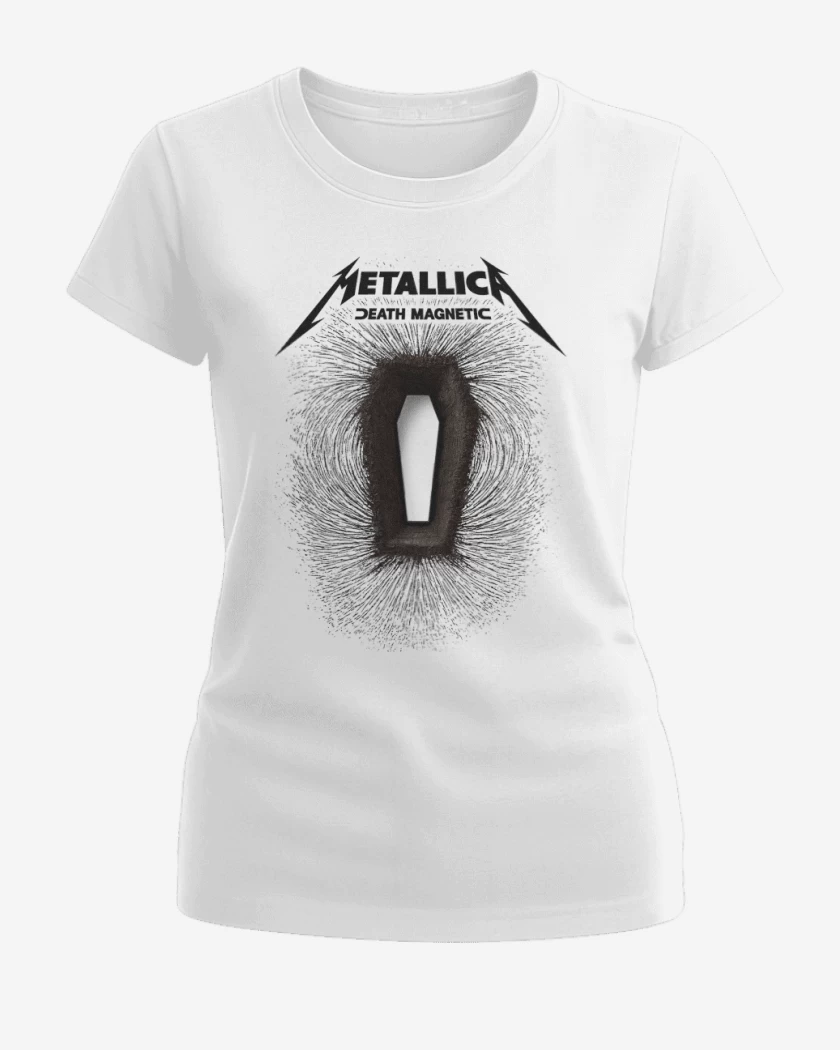 Polera de Mujer Blanco de Death Magnetic