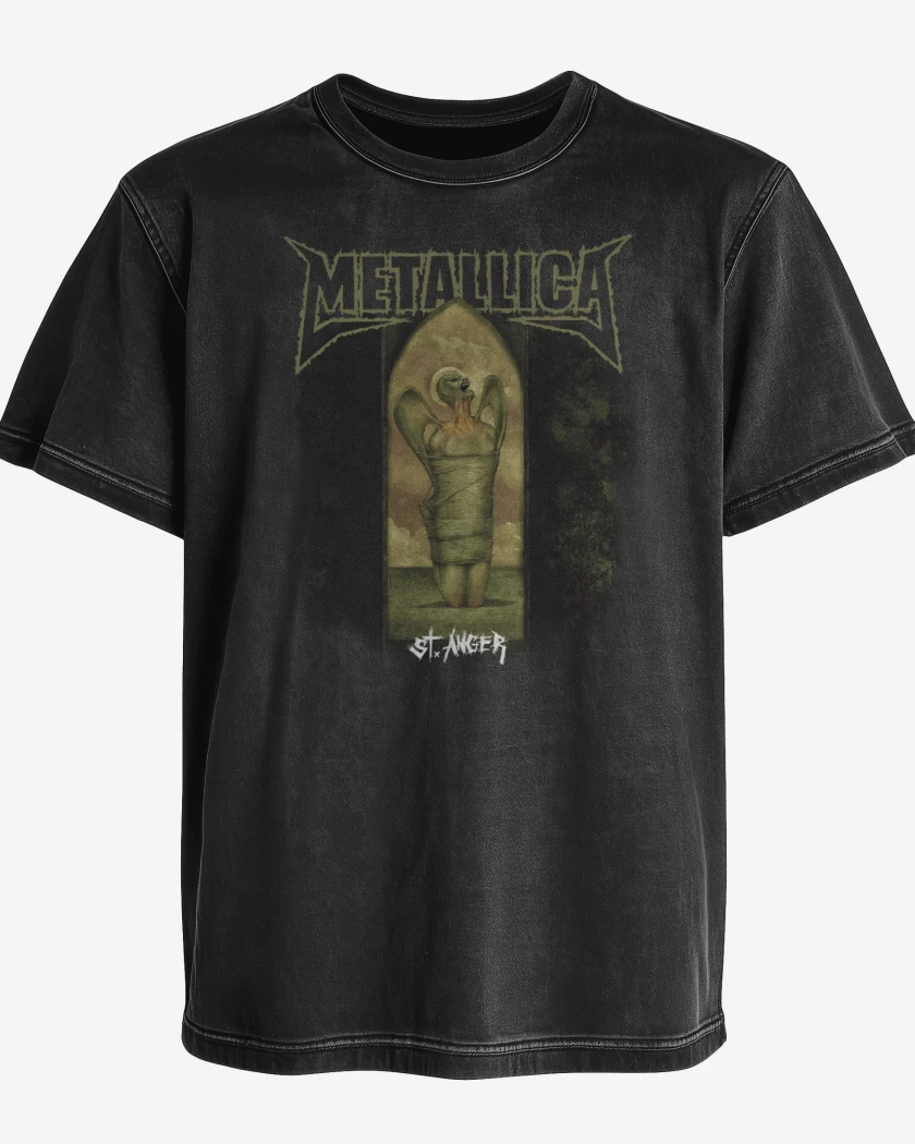 Polera desgastada Metallica St Anger