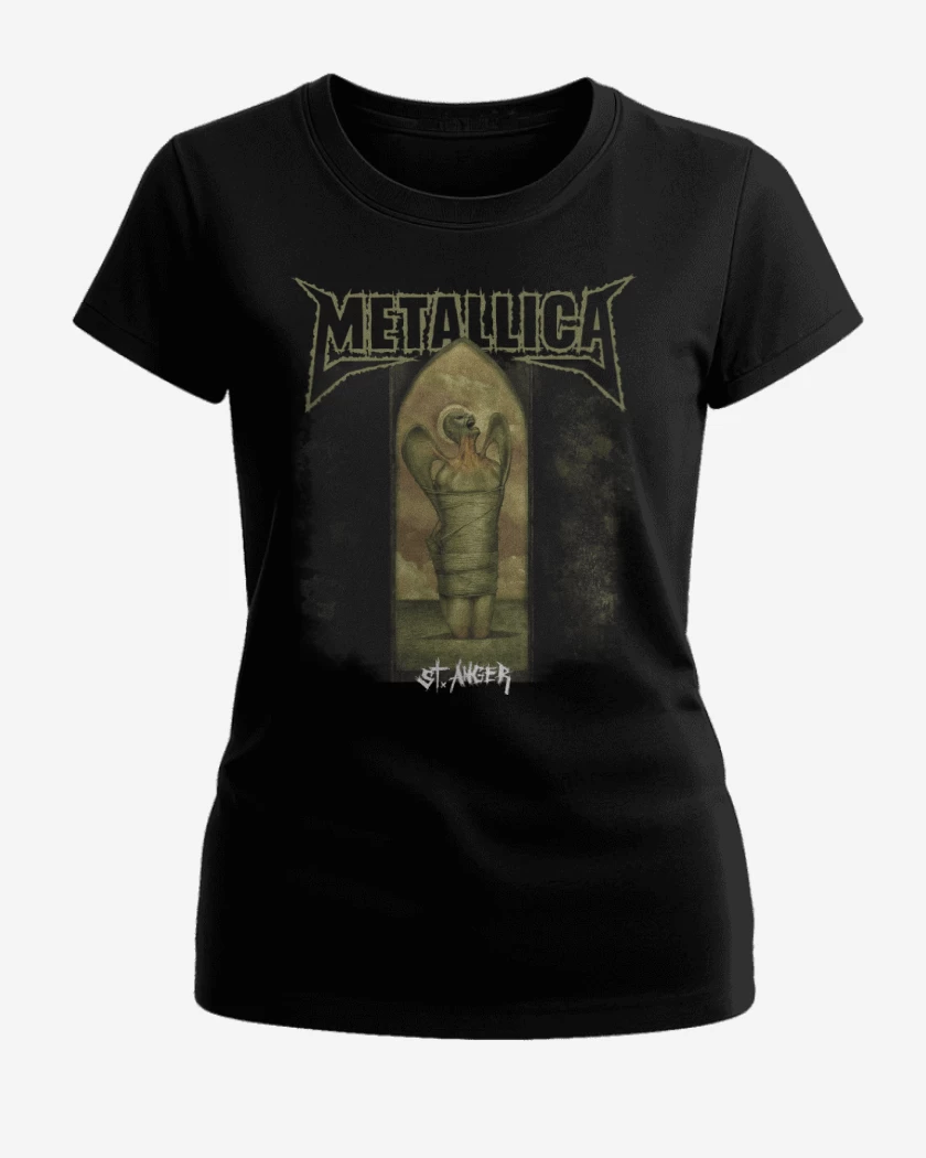 Polera de Mujer Negro de Metallica St Anger